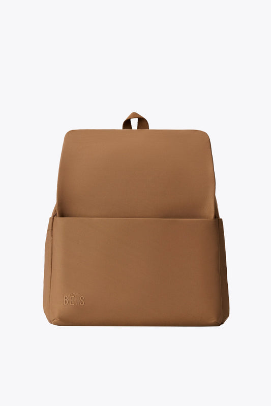 The Everyday Diaper Backpack in Camel Nylon